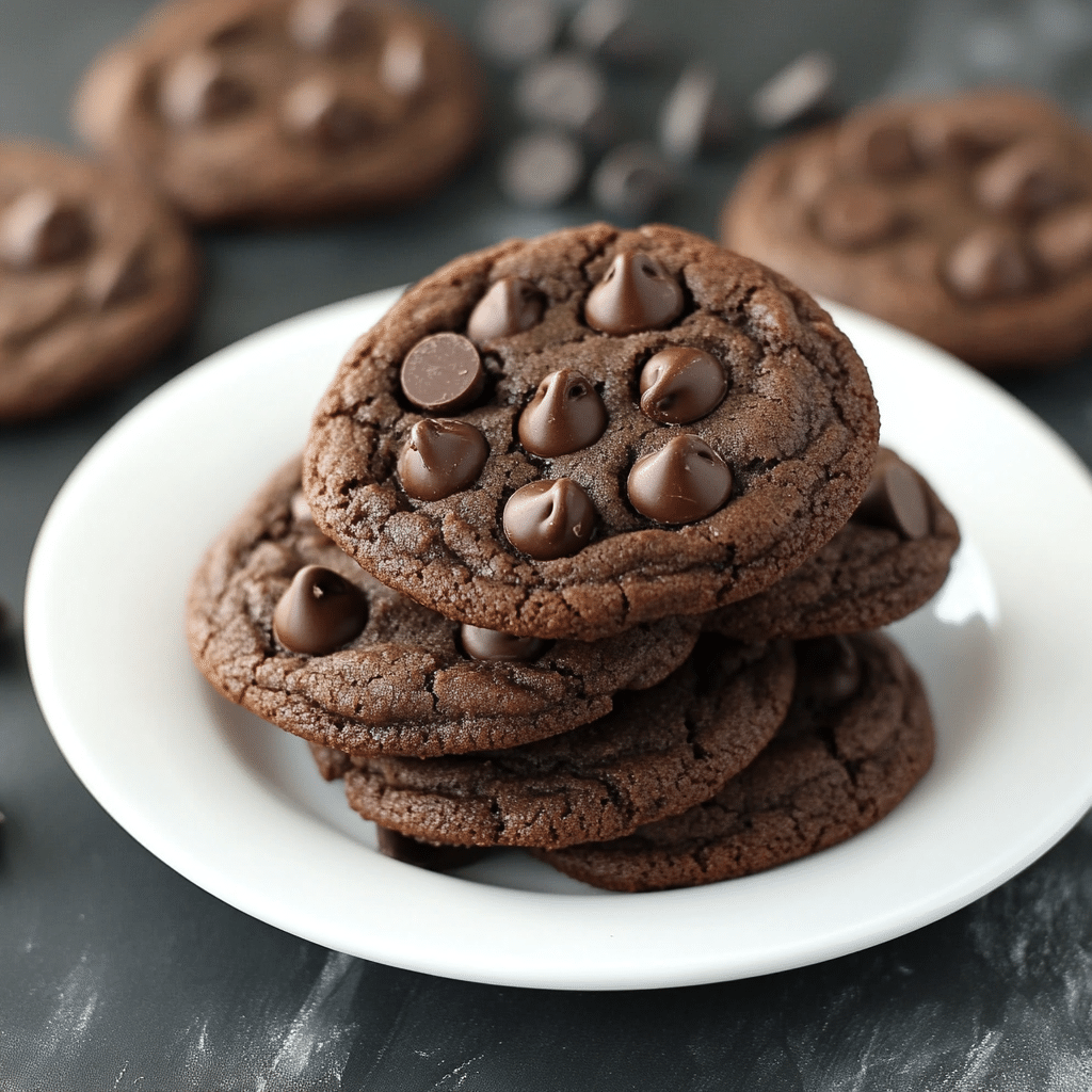 Bakery-Style Double Chocolate Chip Cookies