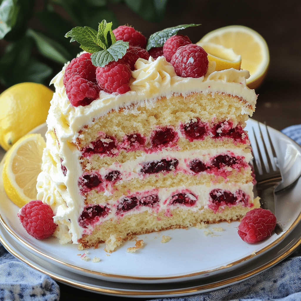 Easy Lemon Raspberry Cake