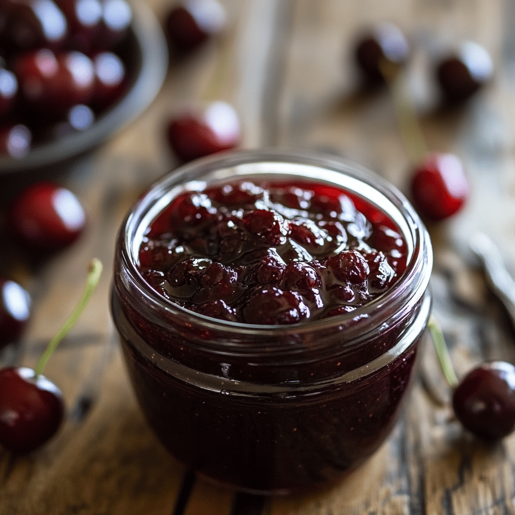 Homemade Cherry Amaretto Jam Recipe