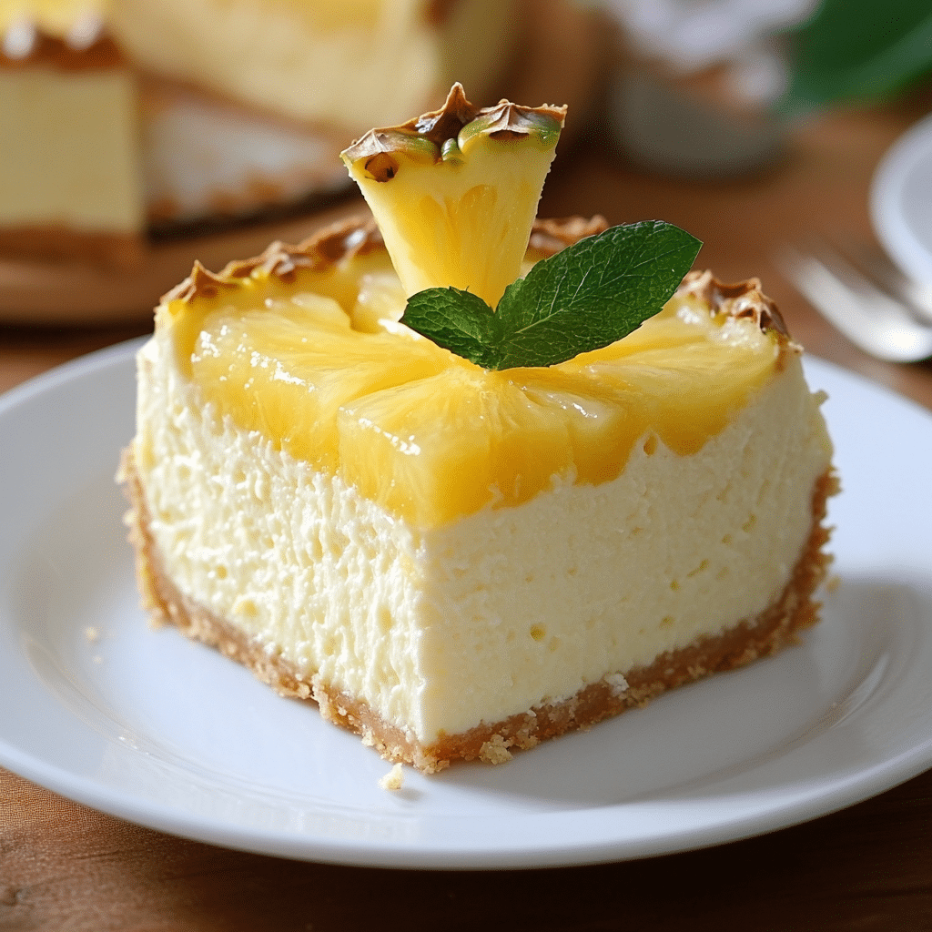 Pineapple Cream Cheesecake Recipe