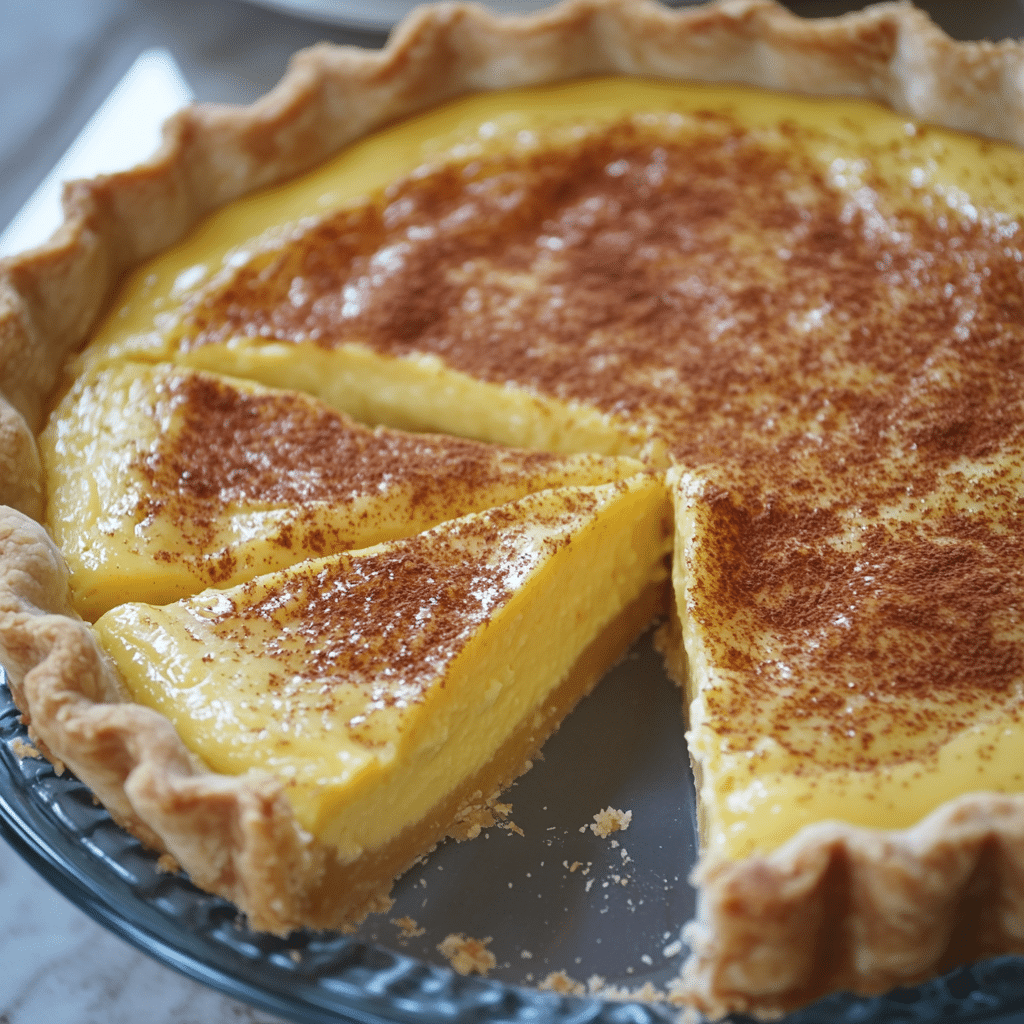Old-Fashioned Egg Custard Pie Recipe