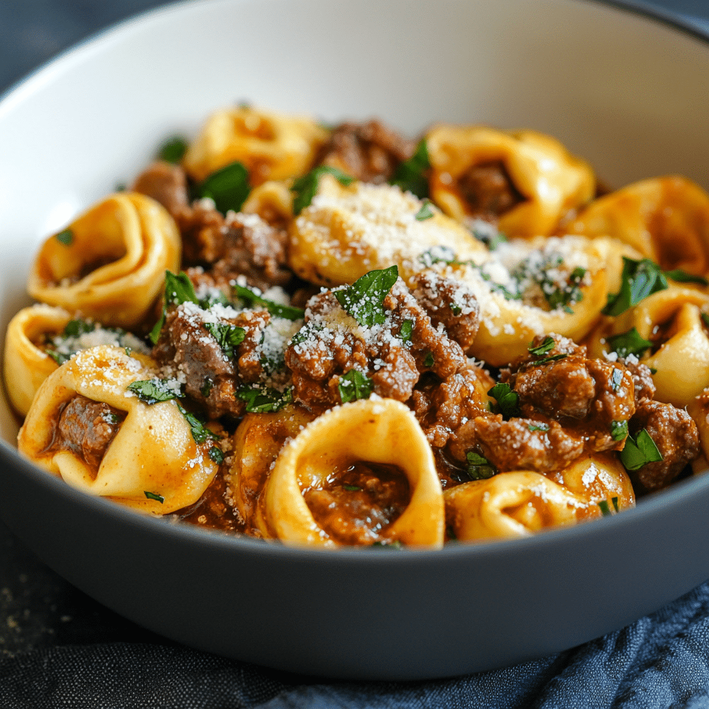 Beef & Parmesan Tortellini Recipe