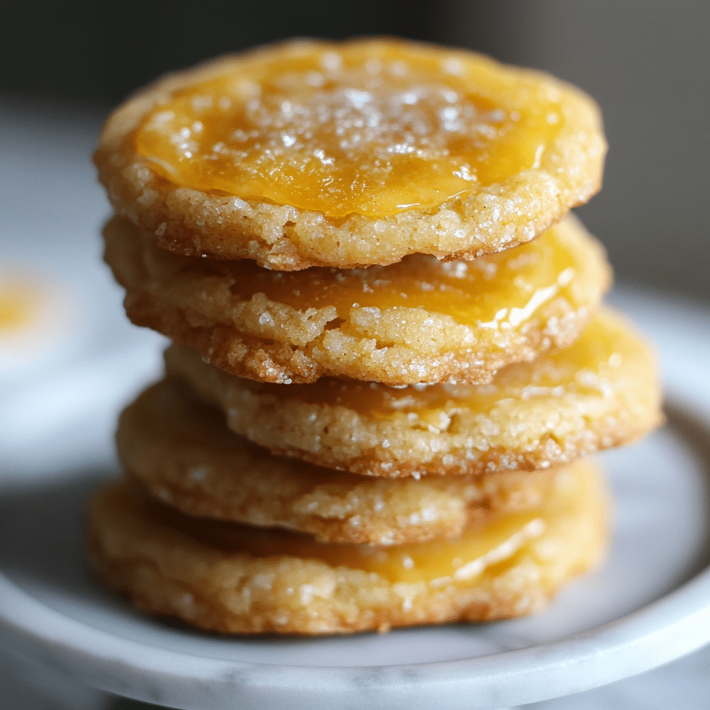 Lemon Curd Crème Brûlée Cookies