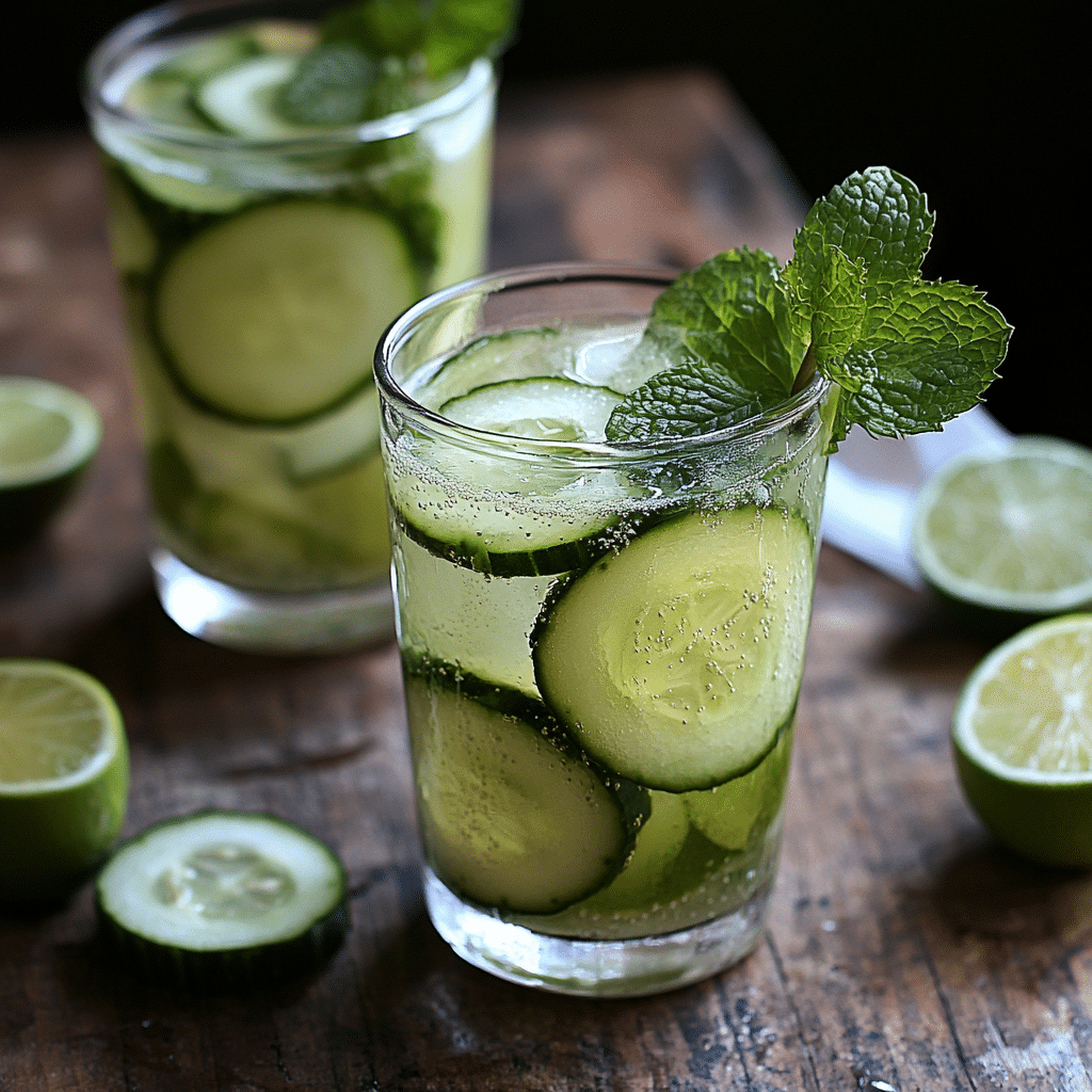 Cucumber, Mint and Lime Refreshers