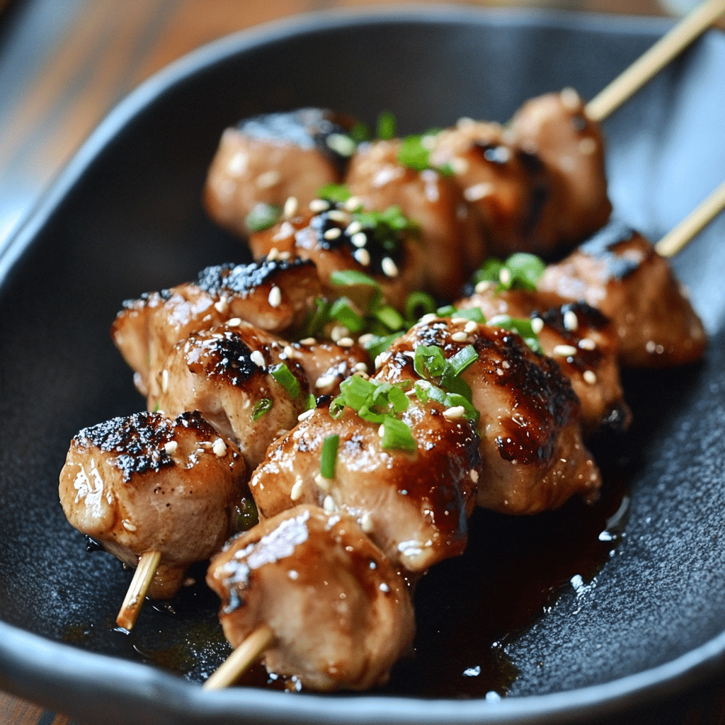 Yakitori (Japanese Grilled Chicken Skewers)