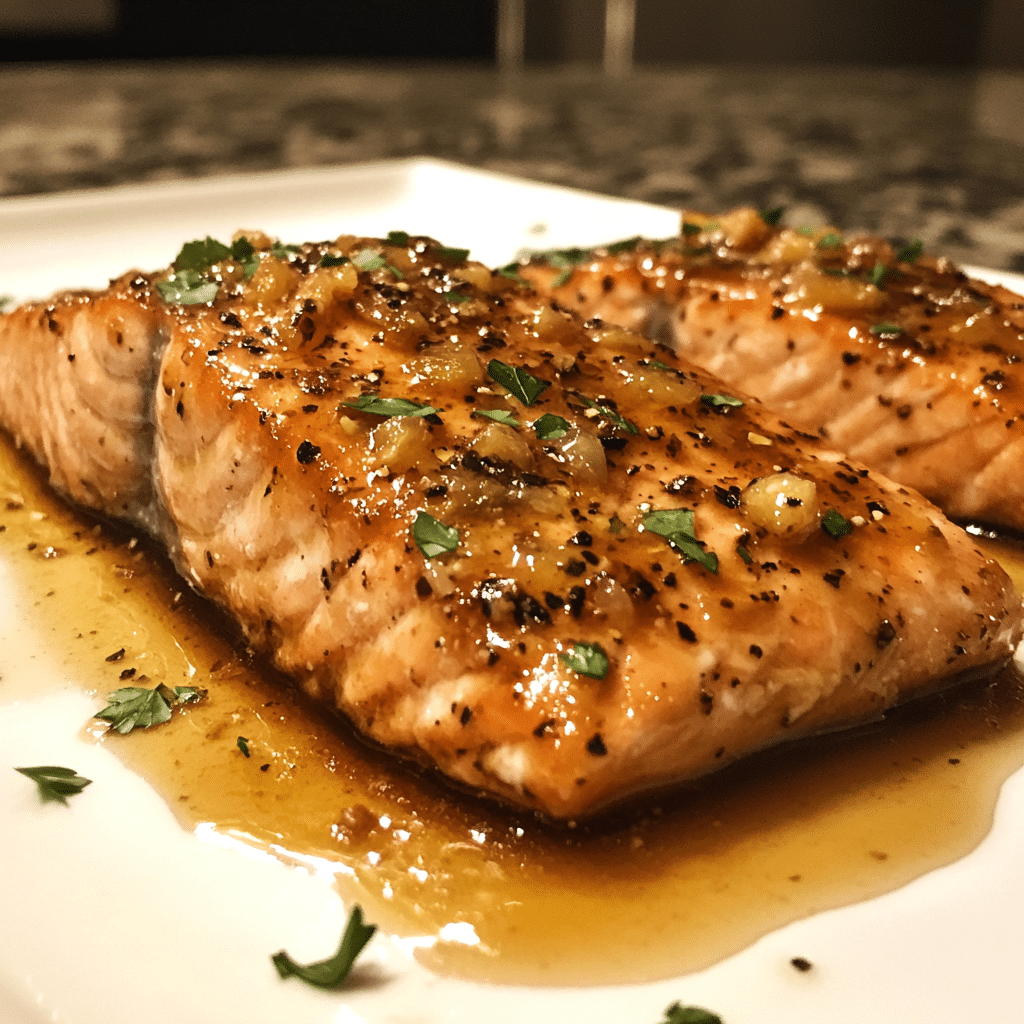 Apricot Dijon Glazed Salmon