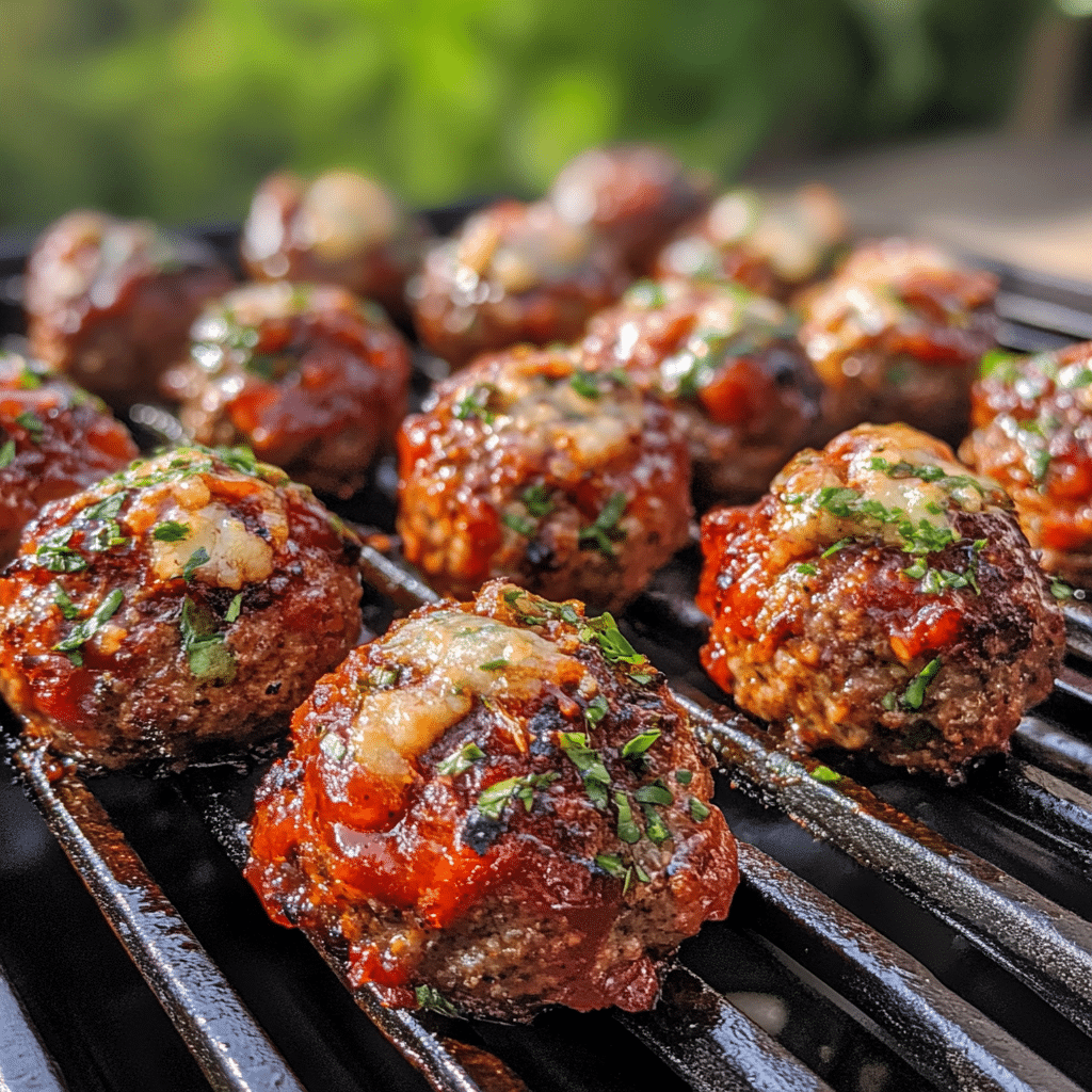 Smoked Stuffed Meatballs