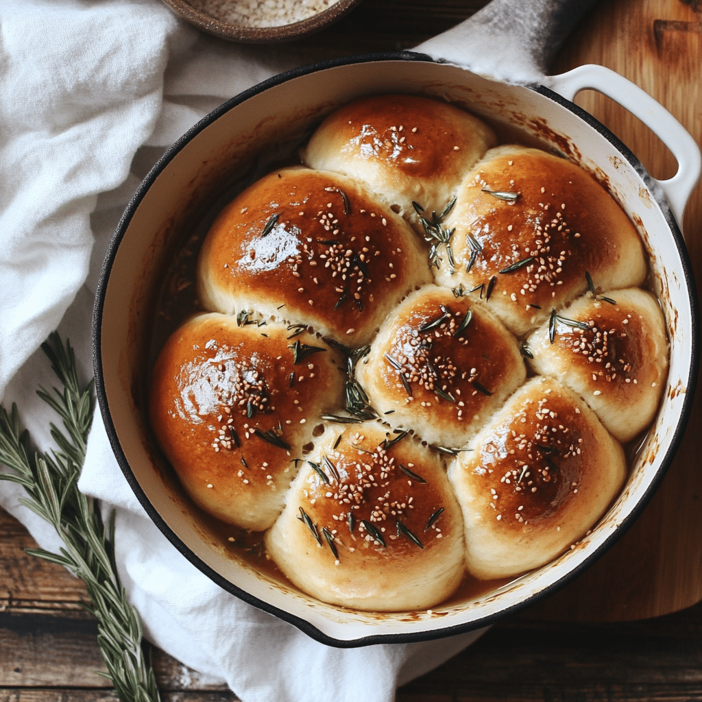 Rosemary Honey Butter Dinner Rolls