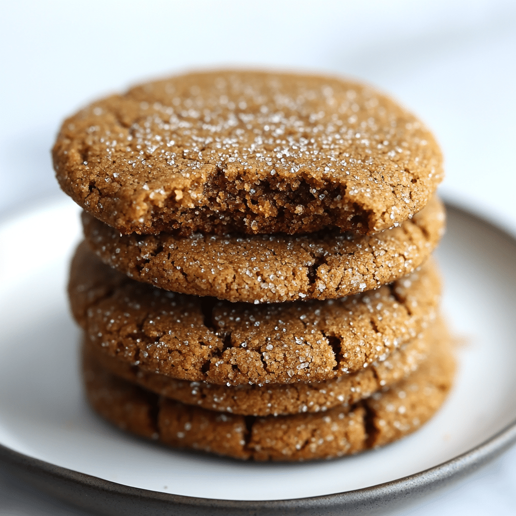 Vegan Almond Flour Ginger Molasses Cookies