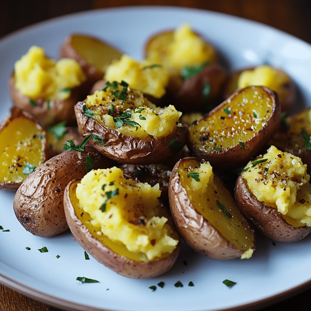 Smashed Fingerling Potatoes