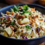 Pineapple Walnut Raisin Coleslaw