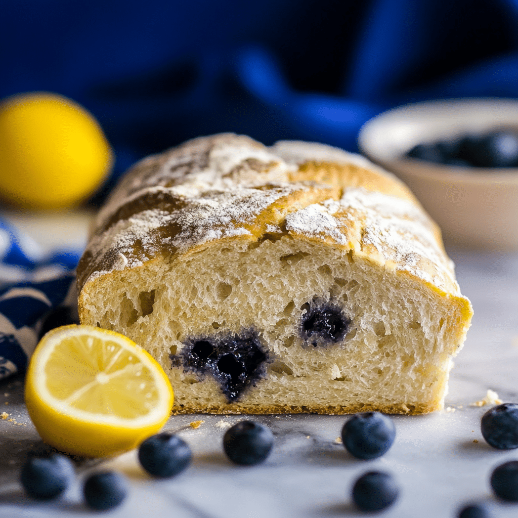 Lemon Blueberry Sourdough Bread