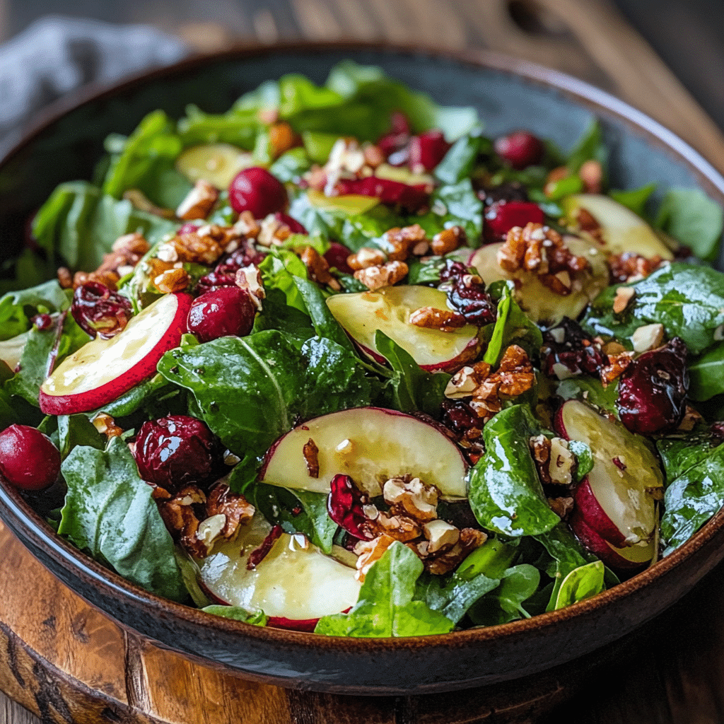 Winter Salad with Homemade Vinaigrette