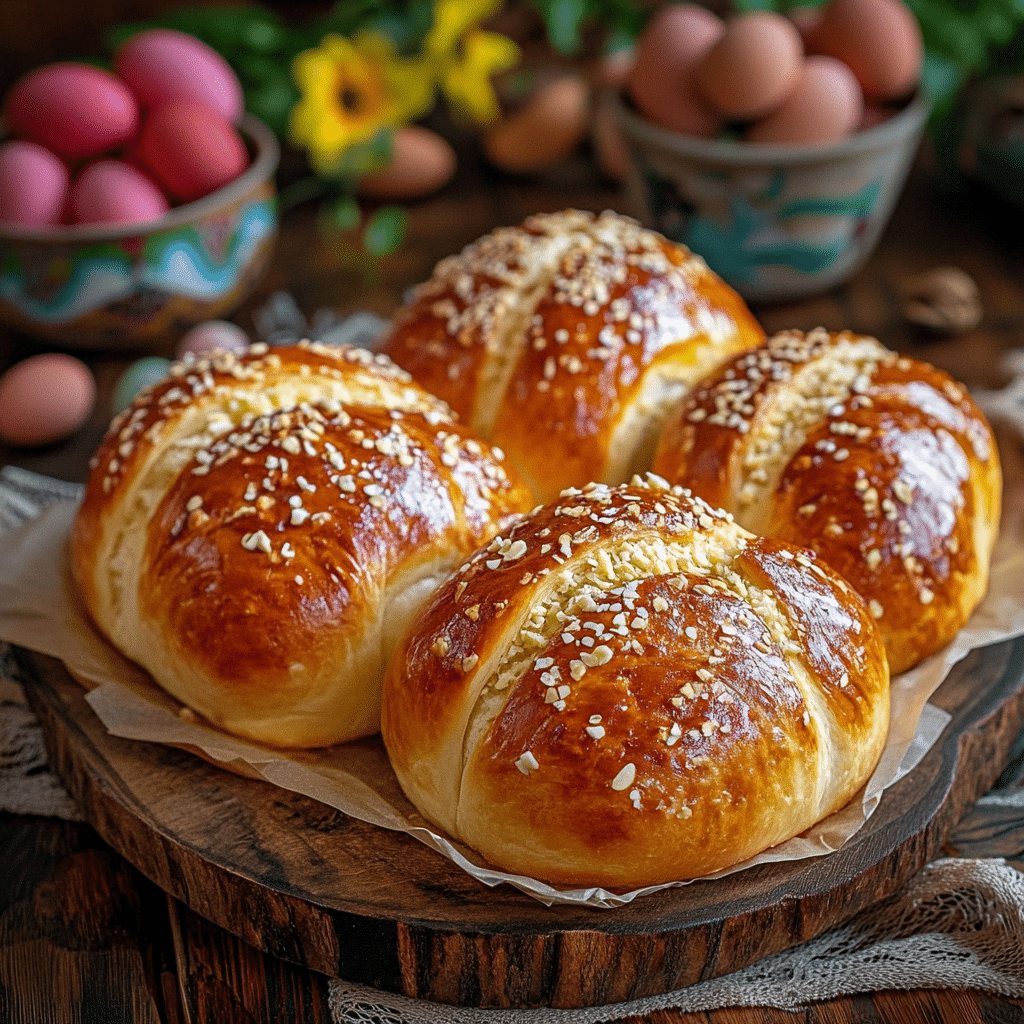 Easter Tsoureki (Greek Sweet Bread)