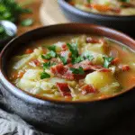 Irish Bacon, Cabbage, and Potato Soup