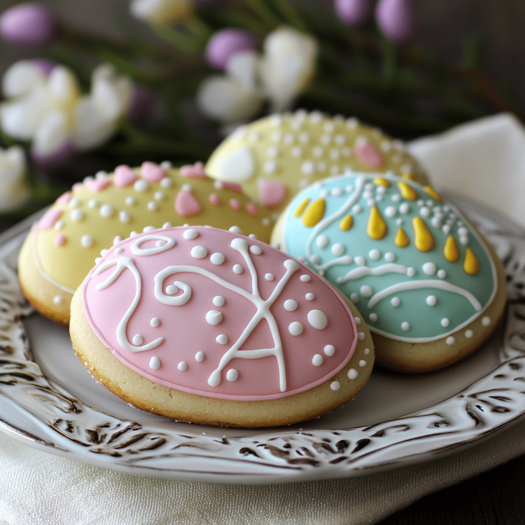 Easter Egg Sugar Cookies