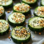 Everything Bagel Cucumber Bites