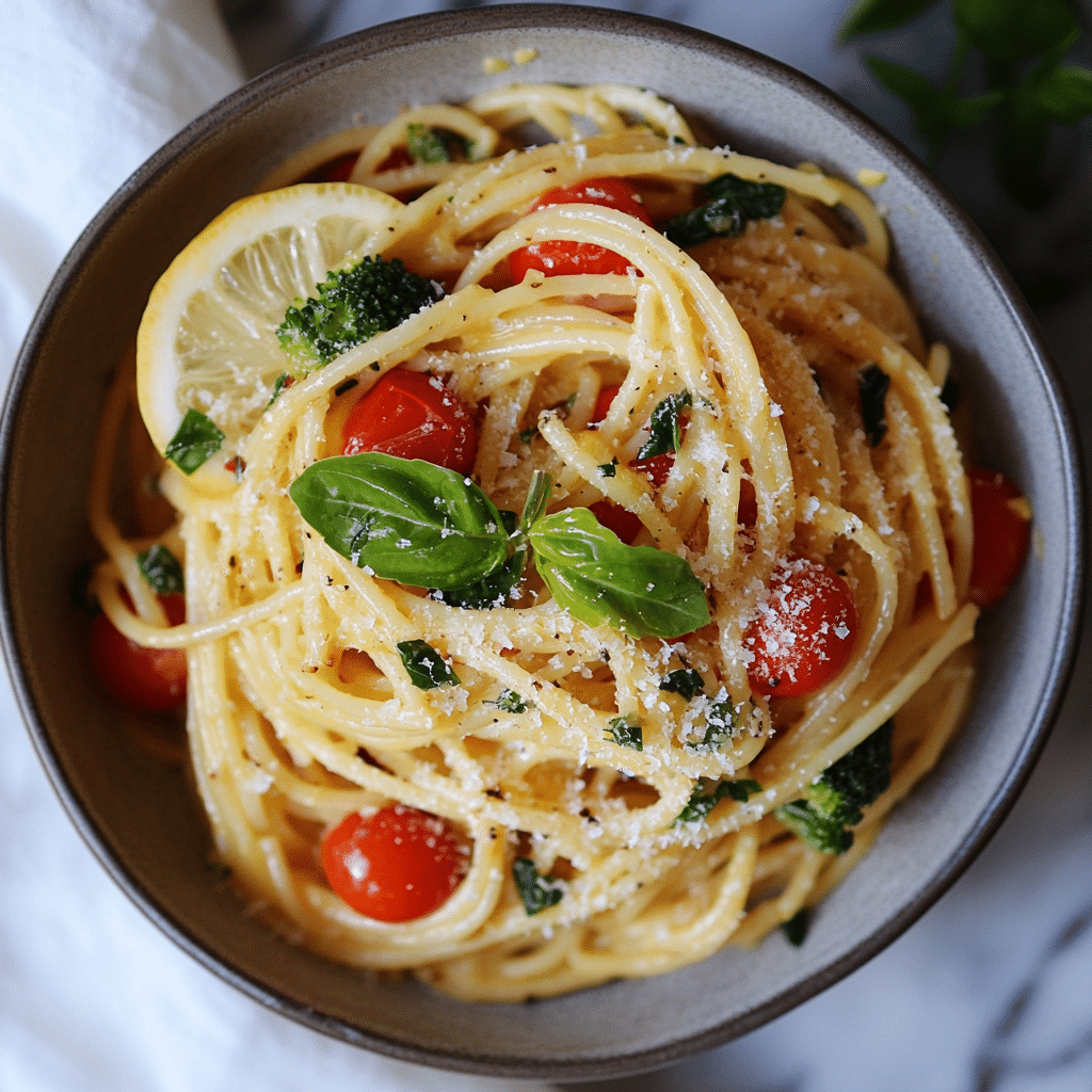 Lemon Butter Pasta & Veggies