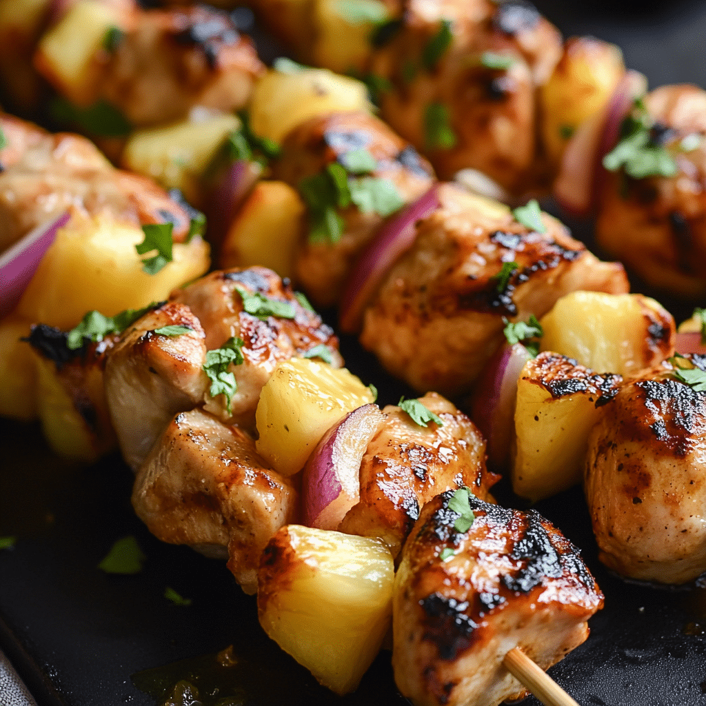 Pineapple Chicken Kebabs