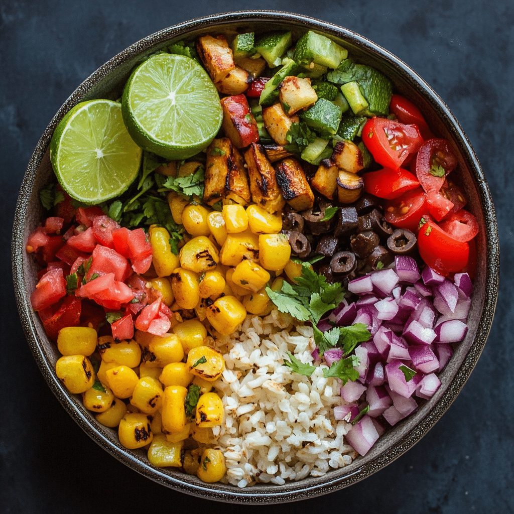 Grilled Veggie Burrito Bowls