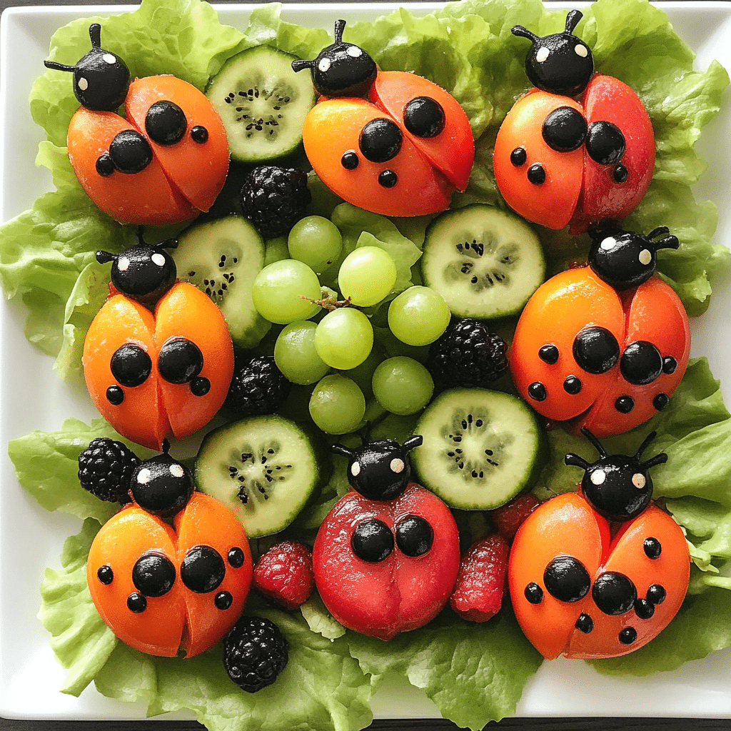 Ladybug Salads and Bites