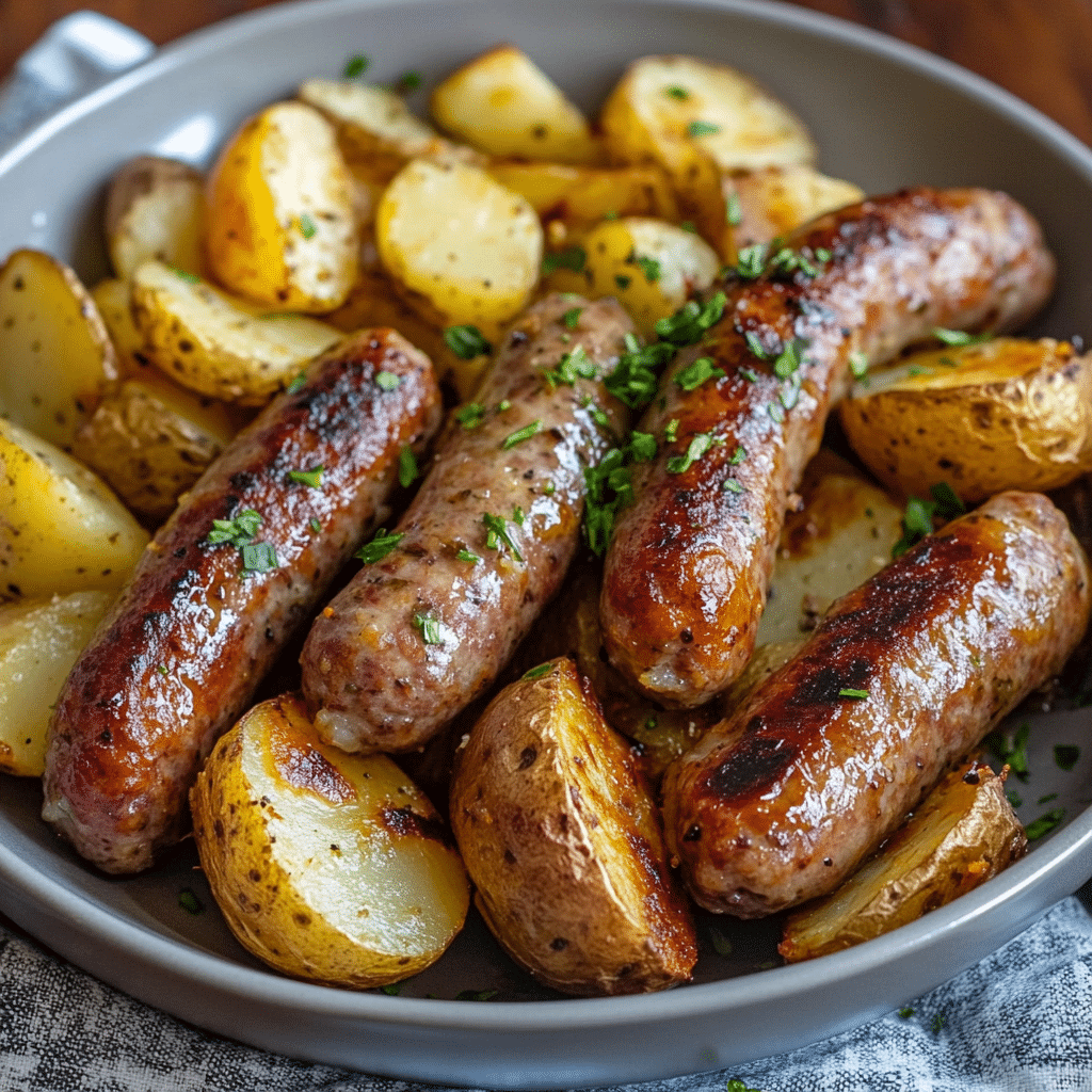 Air Fryer Sausage and Potatoes Dinner