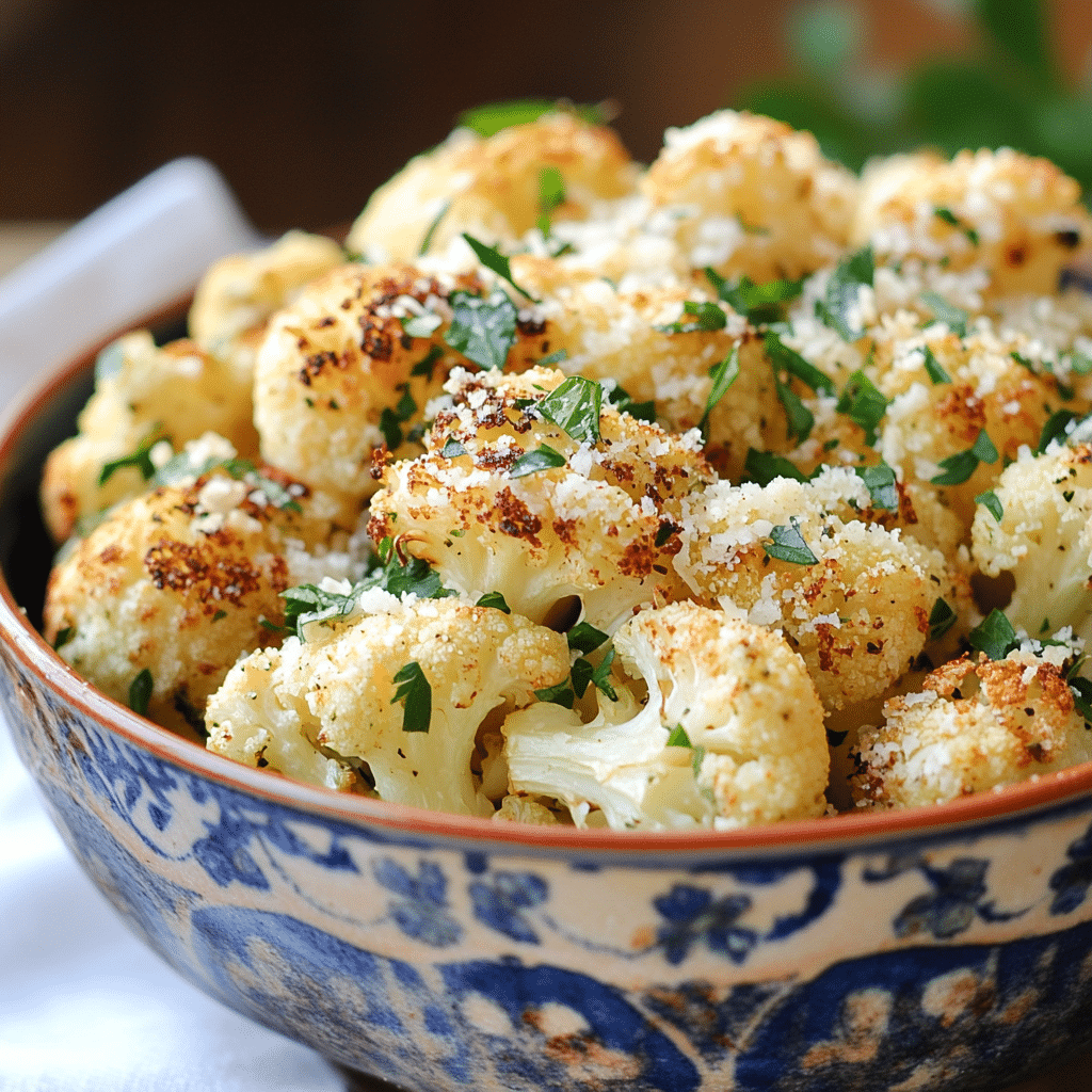 Parmesan Roasted Cauliflower