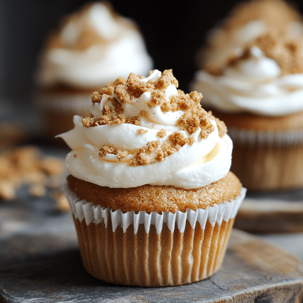 Cinnamon Graham S’more Cupcakes