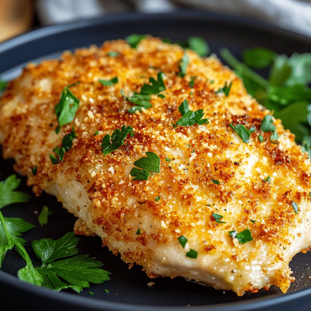 Air Fryer Parmesan Crusted Chicken