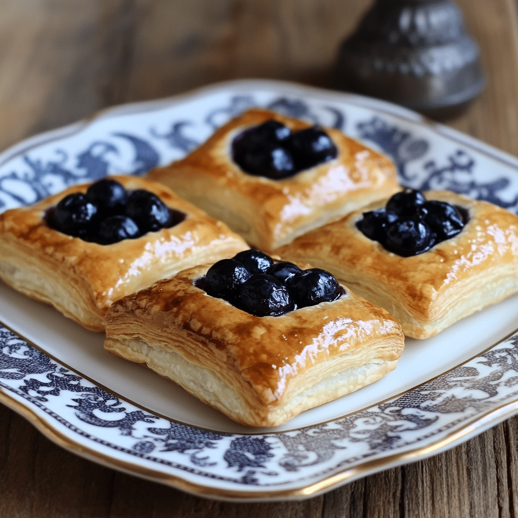 Blueberry Cream Cheese Puff Pastry