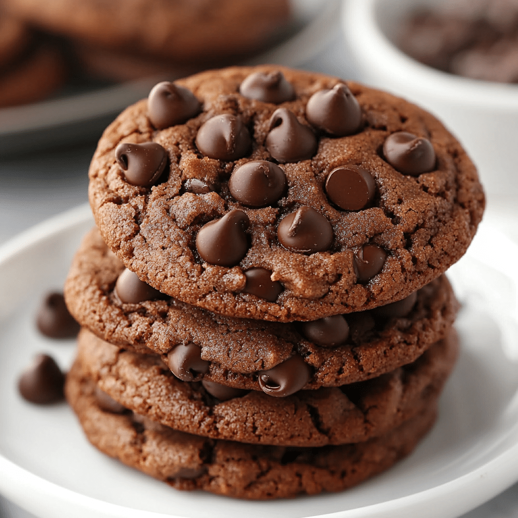 Bakery-Style Double Chocolate Chip Cookies