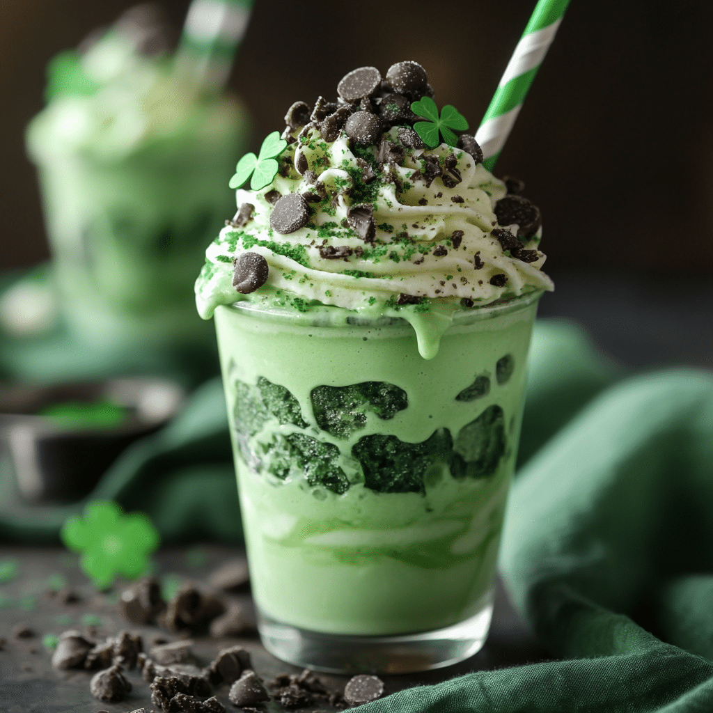 Shamrock Shake Pudding Cups