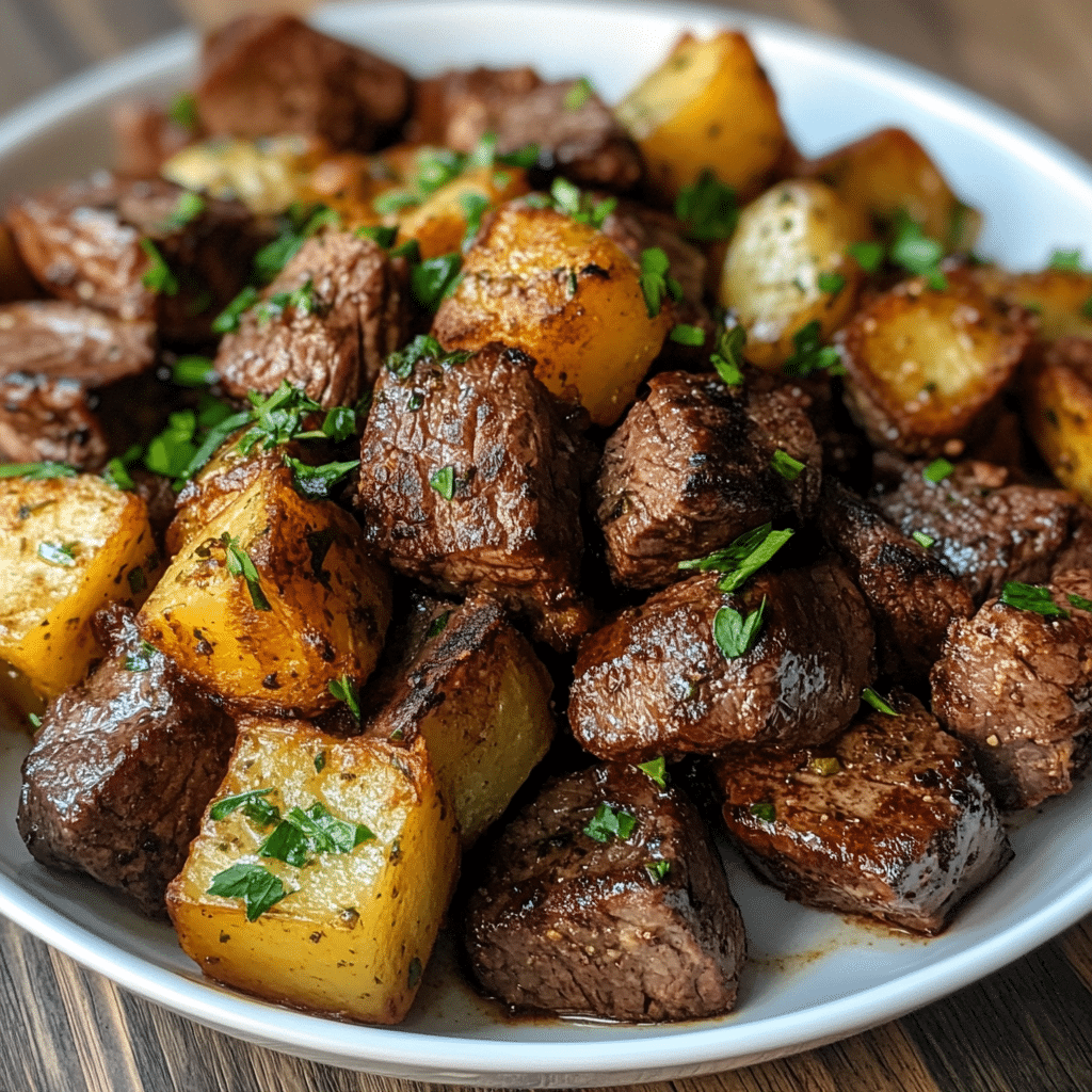 Steak Bites and Potatoes