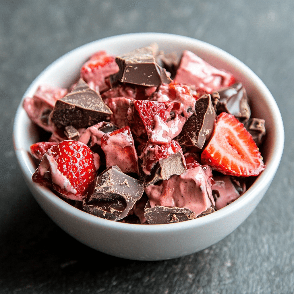 Chocolate Strawberry Yogurt Clusters