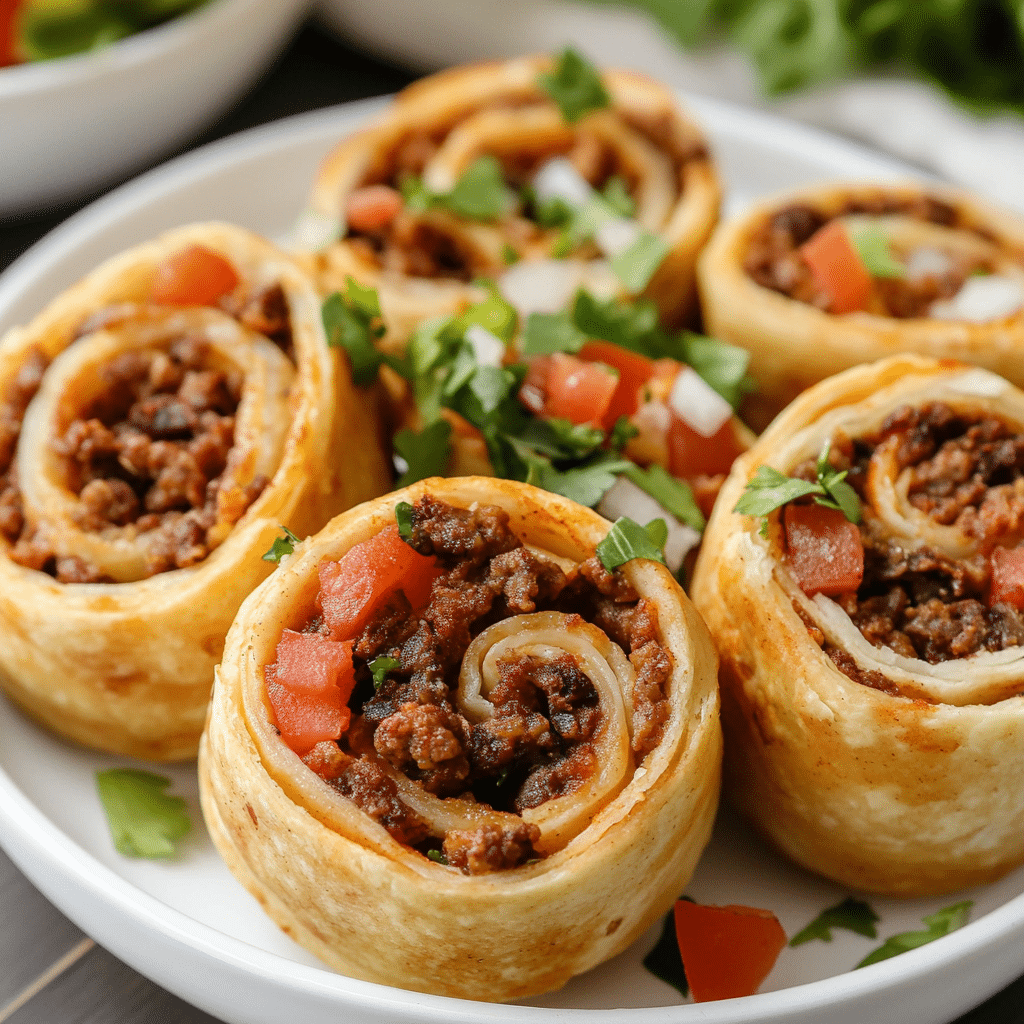 Air Fryer Crispy Taco Pinwheels