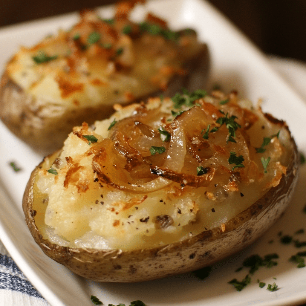 French Onion Stuffed Potatoes