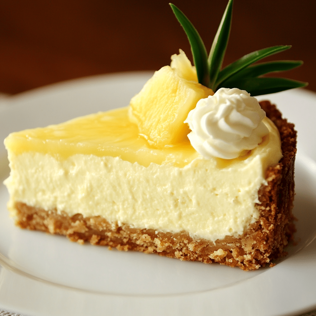 Pineapple Cream Cheesecake Recipe