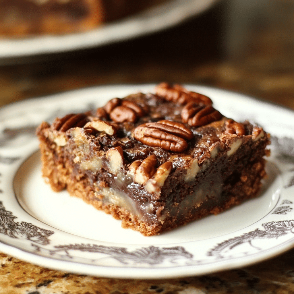 Chocolate Pecan Ooey Gooey Butter Cake Recipe