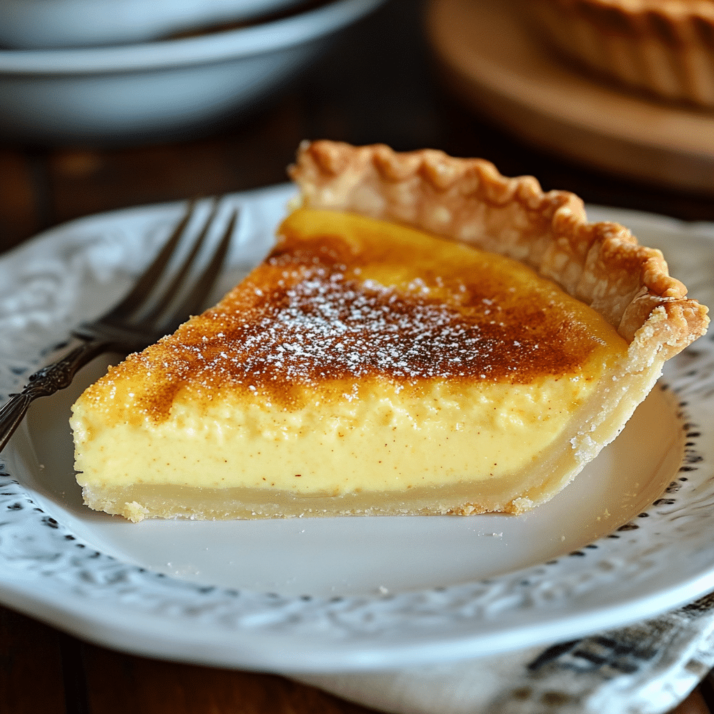 Old-Fashioned Egg Custard Pie Recipe