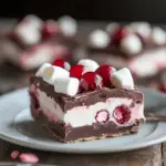 Cherry Marshmallow Fudge Bars