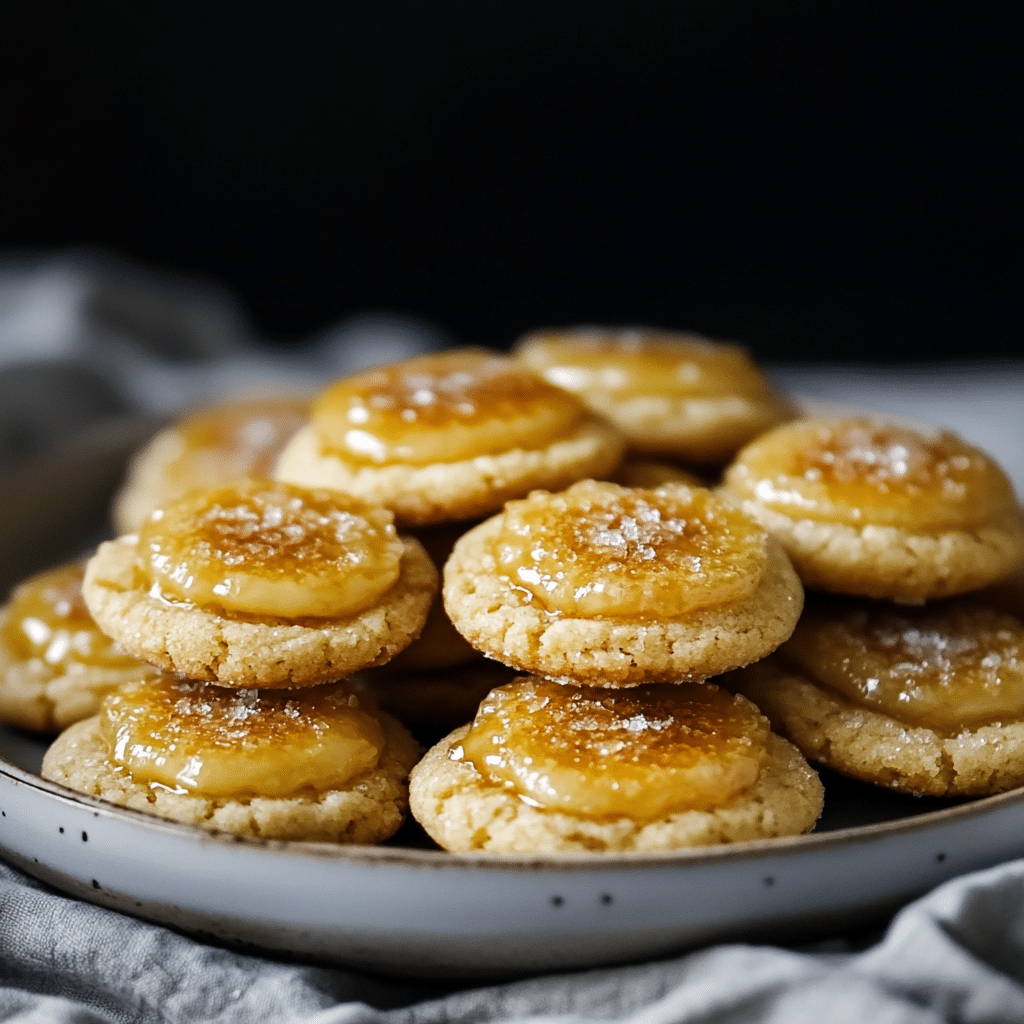 Lemon Curd Crème Brûlée Cookies