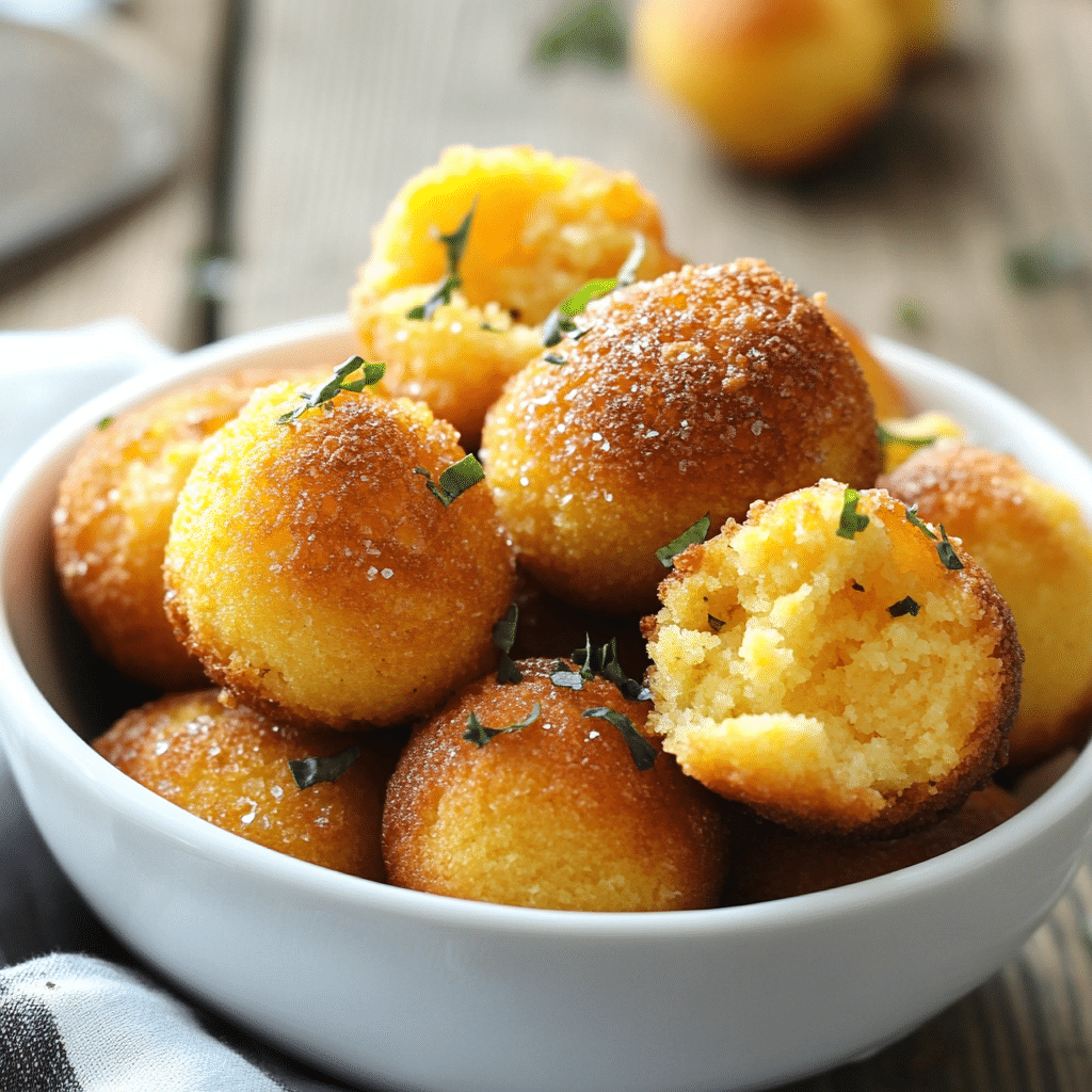Southern Honey Butter Cornbread Poppers