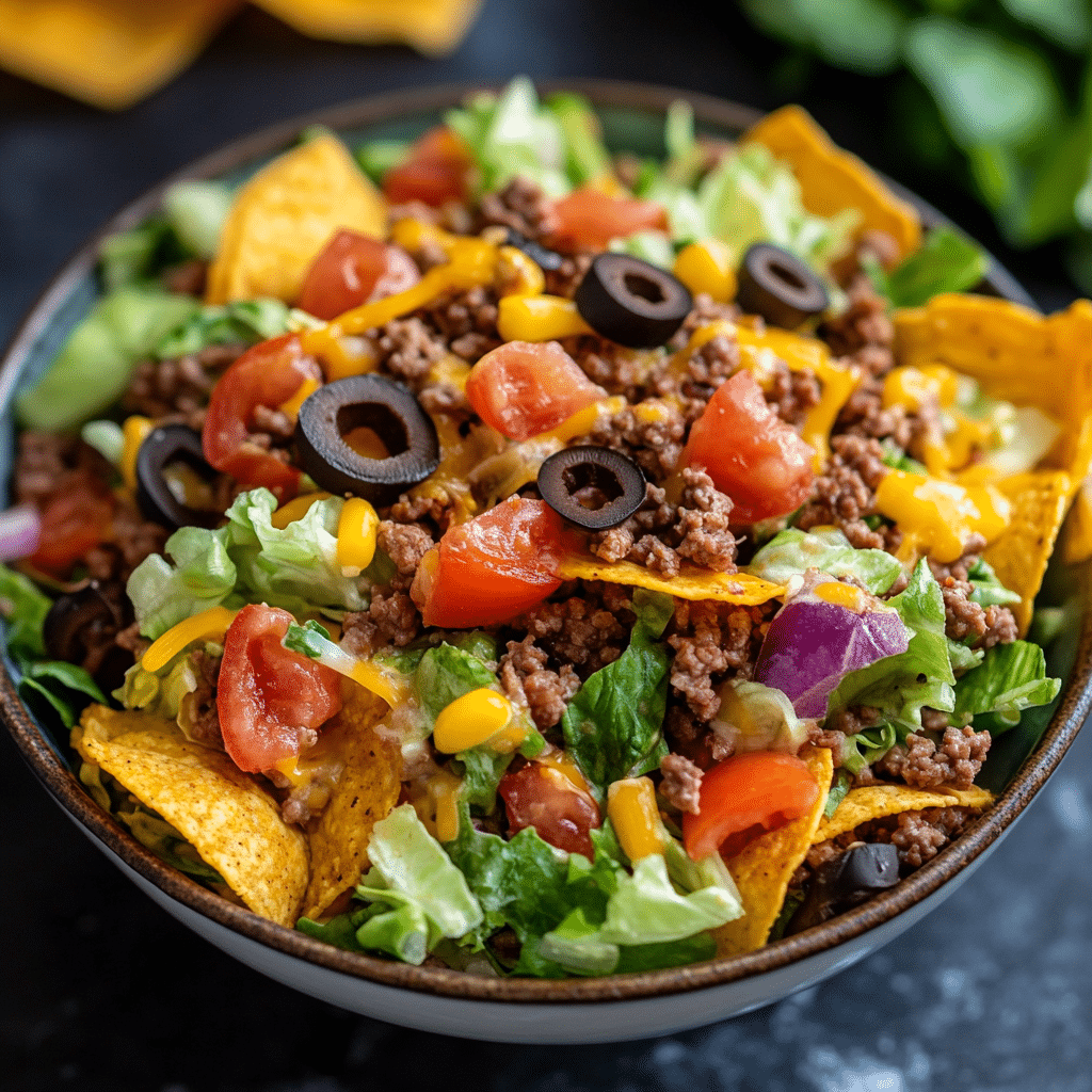Easy Ground Beef Taco Salad
