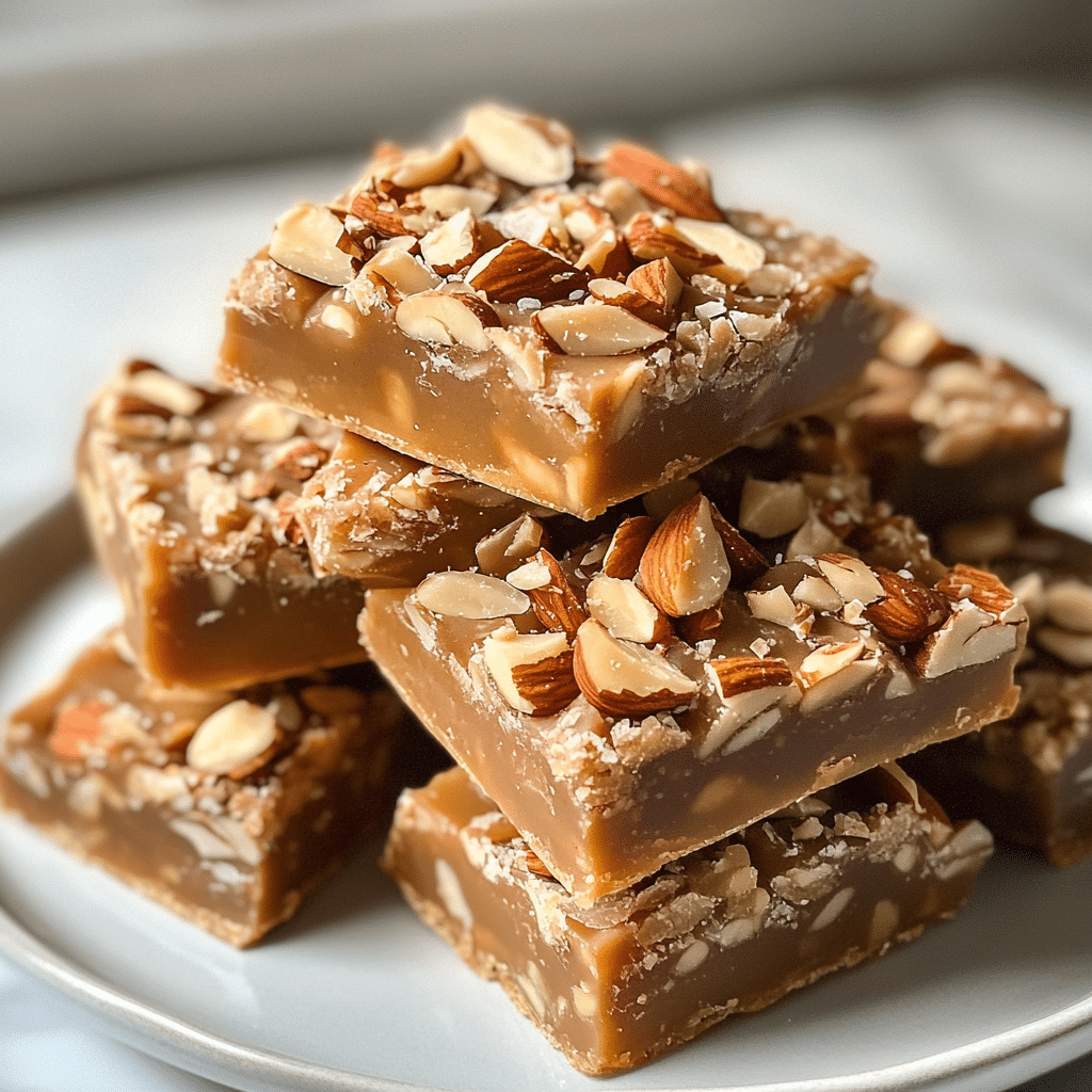 No-Bake Almond Toffee Squares