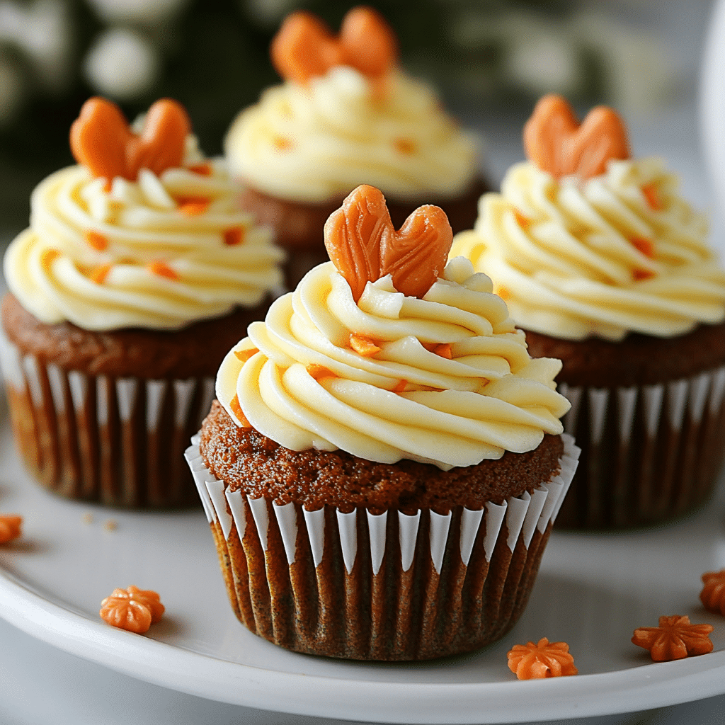 Mini Carrot Cakes in Cupcake Form