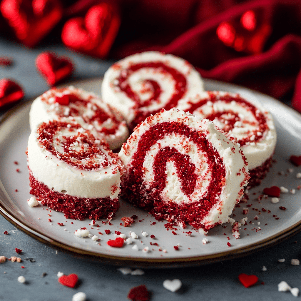 Red Velvet Valentine’s Cinnamon Rolls