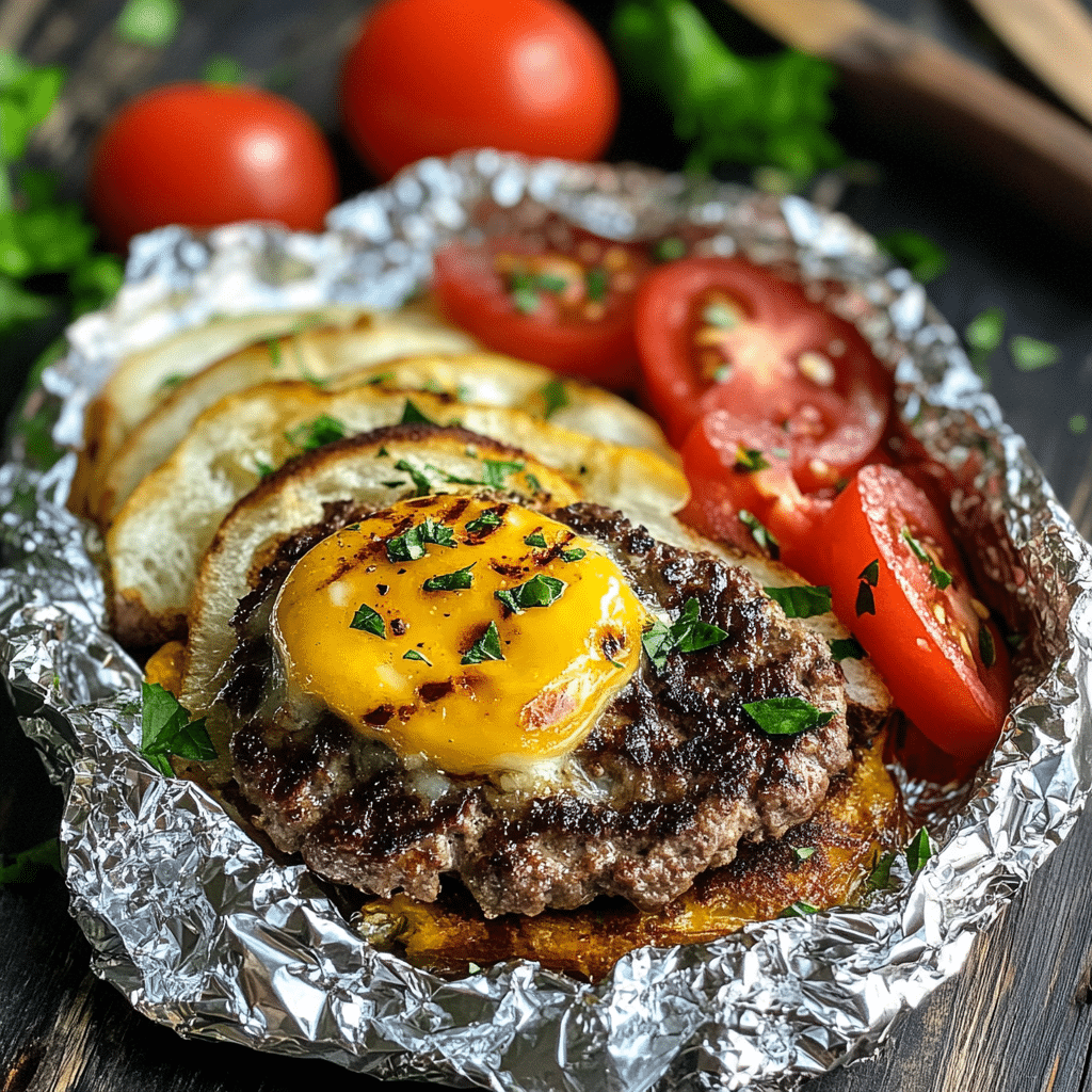 Burger Dinner Foil Packets