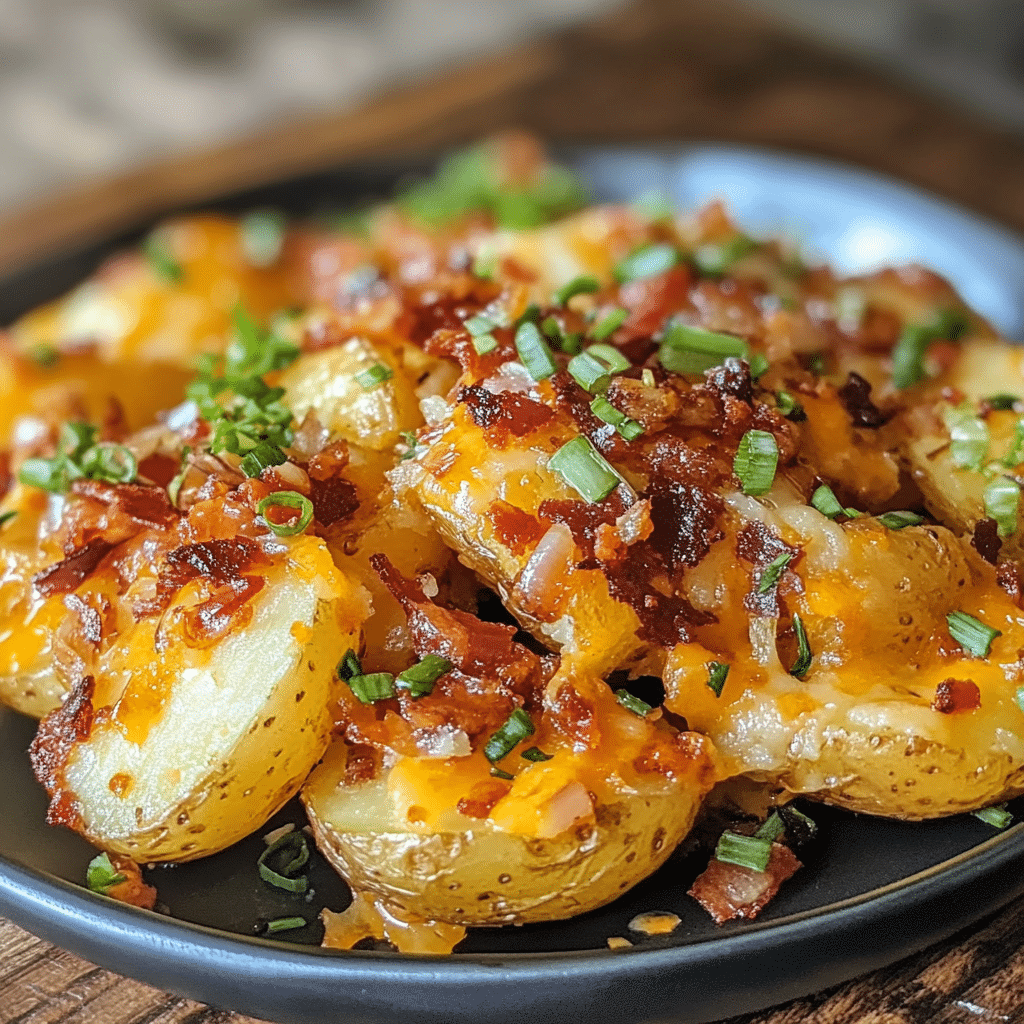 Blackstone Loaded Smashed Potatoes