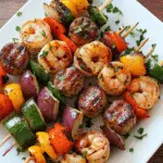 Sausage & Grilled Shrimp Kabobs