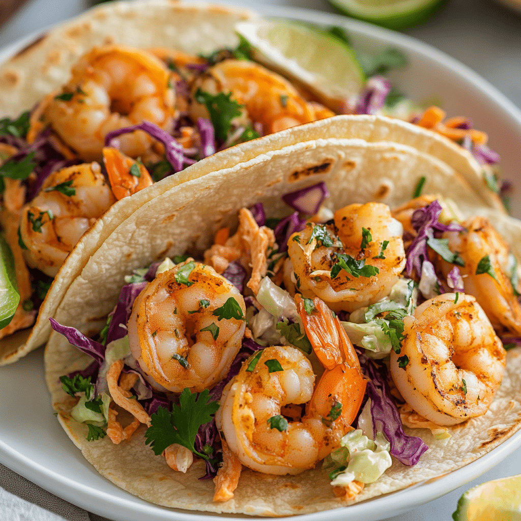 Shrimp Taco Recipe with Slaw